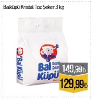 Balküpü Kristal Toz Şeker 3 Kg