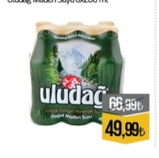 Uludağ Maden Suyu 6X200 Ml