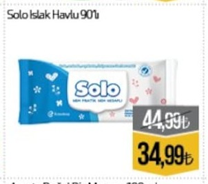 Solo Islak Havlu 90Lı