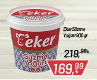 Eker Süzme Yoğurt 900Gr
