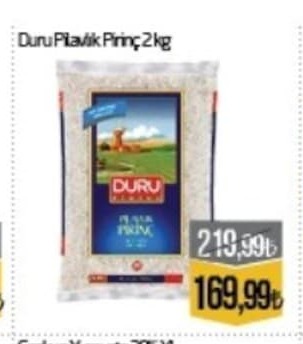 Duru Pilavlık Pirinç 2Kg