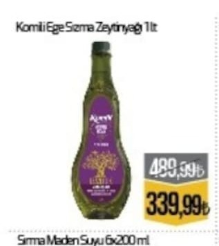 Komili Ege Sızma Zeytinyağı 1Lt