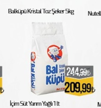 Balküpü Kristal Toz Şeker 5Kg