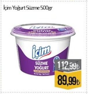 İçim Yoğurt Süzme 500Gr