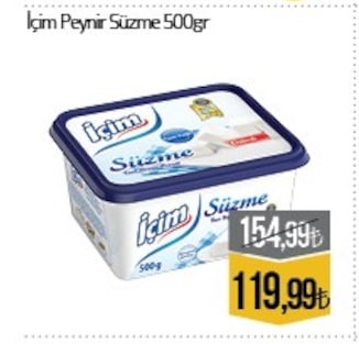 İçim Peynir Süzme 500Gr