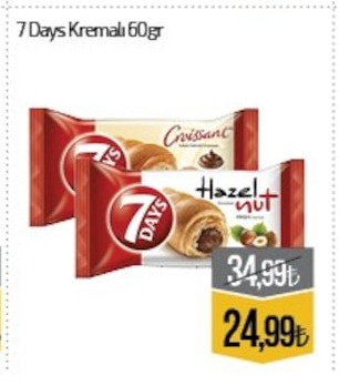 7 Days Kremalı 60Gr