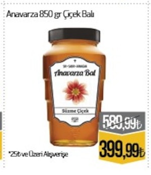 Anavarza 850 Gr Çiçek Balı