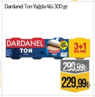 Dardanel Ton Yağda 4Lü 300 Gr