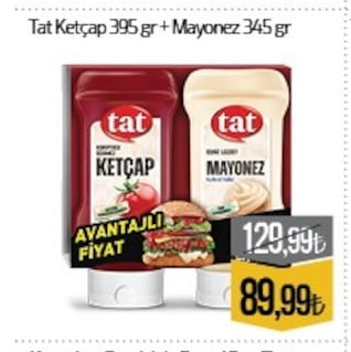 Tat Ketçap 395 Gr + Mayonez 345 Gr