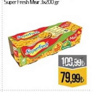 Super Fresh Mısır 3X200 Gr