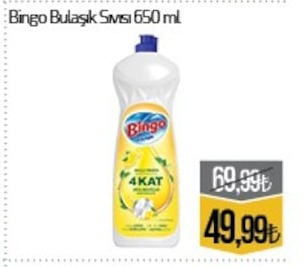 Bingo Bulaşık Sıvısı 650Ml