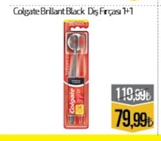 Colgate Brillant Black Diş Fırçası 1+1