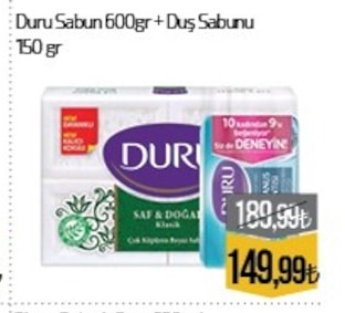 Duru Sabun 600Gr + Duş Sabunu 150Gr