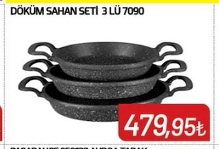Döküm Sahan Seti 3 Lü 7090