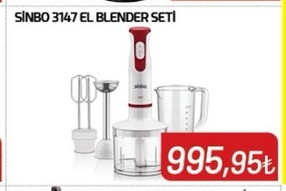 Sinbo 3147 El Blender Seti