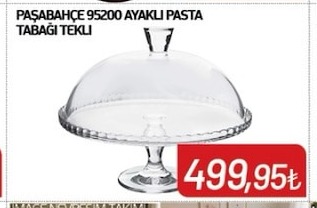 Paşabahçe 95200 Ayaklı Pasta Tabağı Tekli