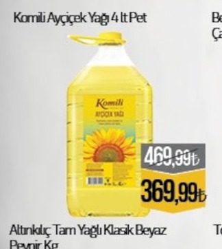 Komili Ayçiçek Yaği 4 Lt