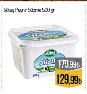 Sütaş Peynir Süzme 500 G