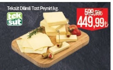 Teksüt Dilimli Tost Peyniri Kg
