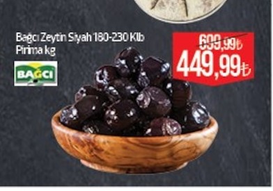 Bağcı Zeytin Siyah 180-230 Klb Pirina Kg