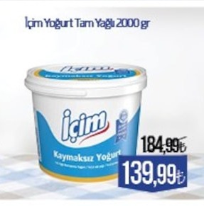 İçim Yoğurt Tam Yağlı 2000 Gr