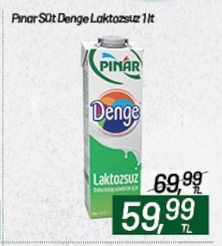 Pınar Süt Denge Laktozsuz 1Lt