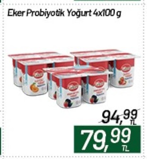 Eker Probiyotik Yoğurt 4X100 G