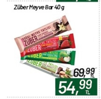 Züber Meyve Bar 40G