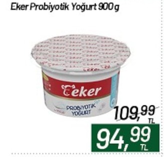 Eker Probiyotik Yoğurt 900G