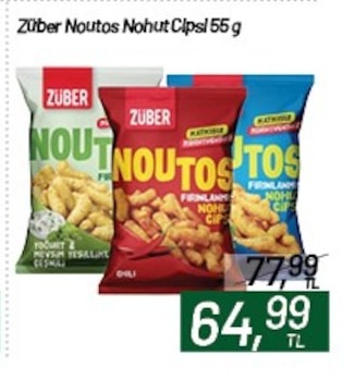 Züber Noutos Nohut Cipsi 55G