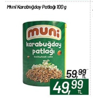 Muni Karabuğday Patlağı 100G