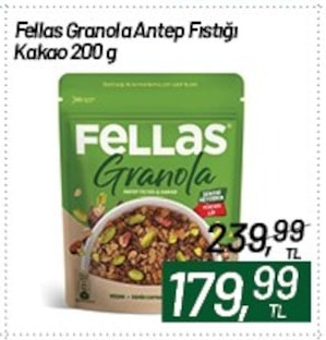 Fellas Granola Antep Fıstığı Kakao 200 G