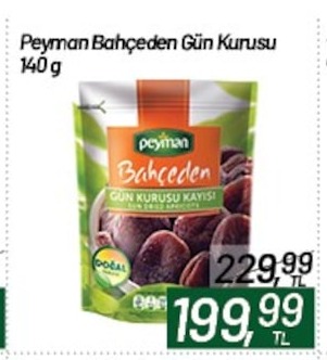 Peyman Bahçeden Gün Kurusu Kayısı 140G