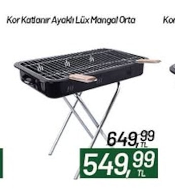 Kor Katlanır Ayaklı Lüx Mangal Orta
