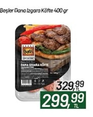 Beşler Dana Izgara Köfte 400G