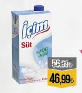 İçim Süt %100 Doğal 1 Lt