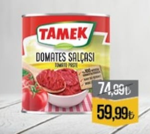Tamek Domates Salçası Tomato Paste