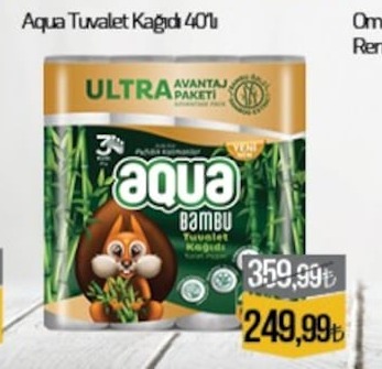 Aqua Bambu Tuvalet Kağıdı 40Lı