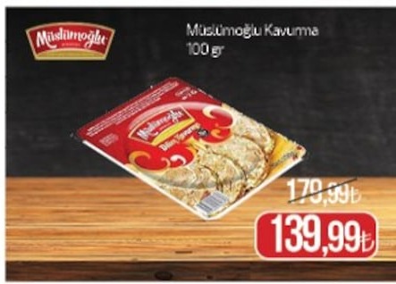 Müslümoğlu Kavurma 100 Gr