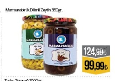 Marmarabirlik Dilimli Zeytin 350Gr