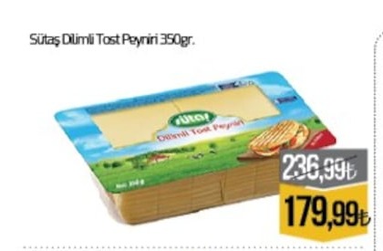 Sütaş Dilimli Tost Peyniri 350G