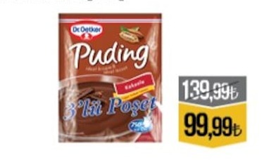 Dr. Oetker Kakao Puding 3'Lü Poşet