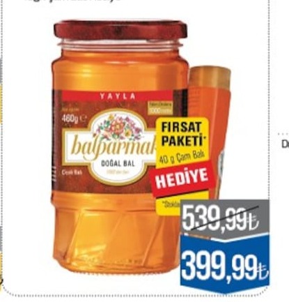Yayka Balparmak Doğal Çiçek Balı 460G Hedi̇ye 40G Çam Balı