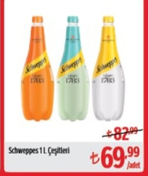 Schweppes 1 L Çeşitleri