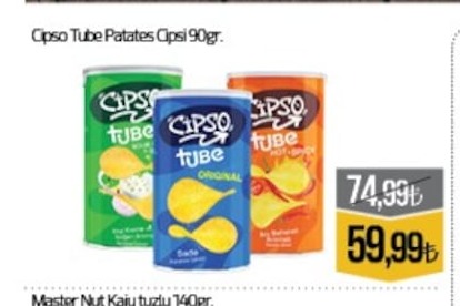 Cipso Tube Patates Cipsi 90Gr
