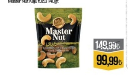 Master Nut Kaju Tuzlu 140Gr