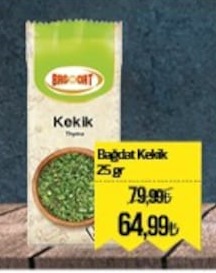Bagdat Kekik 25Gr