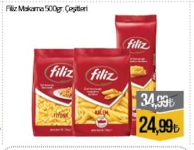 Filiz Makarna 500Gr Çeşitleri
