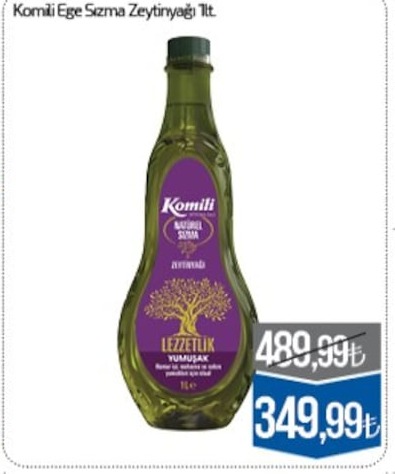 Komili Ege Sızma Zeytinyağı 1Lt