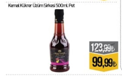 Kemal Kükrer Üzüm Sirkesi 500Ml Pet